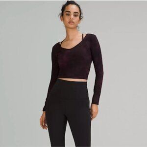 Lululemon Dark Purple Long Sleeve Align Tee
